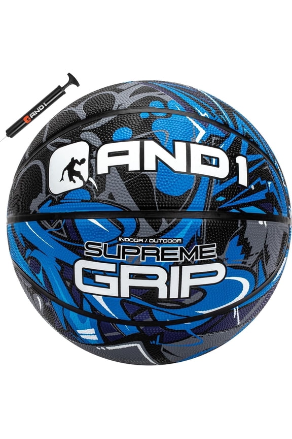 Supreme Grip Basketball: Size 7 (29.5") Rubber, Deep Channel, Made for Indoor Outdoor Basketball