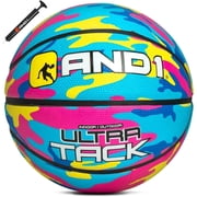 AND1 Ultra Grip Basketball Size 7 29.5" Rubber, Deep Construction, for Indoor/Outdoor Games