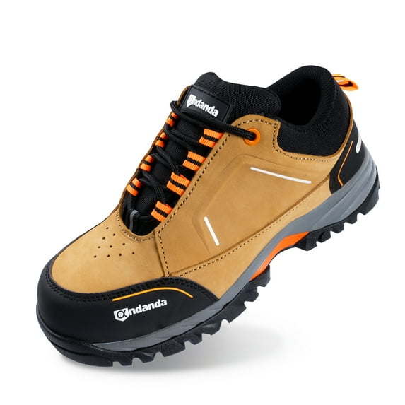 ANDANDA Work Boots for Men Waterproof Hiking Boots Lightweight Work Shoes for Hiking, Electronics Workshop, Industrial, Construction