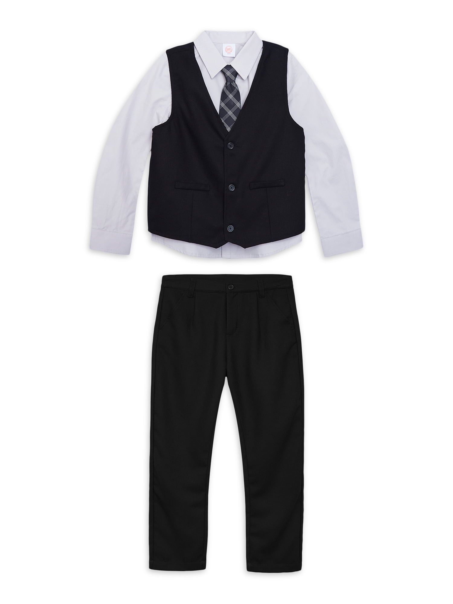 ANDE Boys Core 4 Piece Vest Set, Sizes 4-16 & Husky