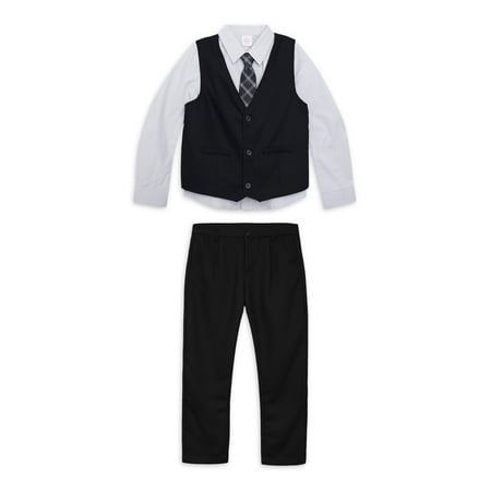 ANDE Boys Core 4 Piece Vest Set, Sizes 4-16 & Husky