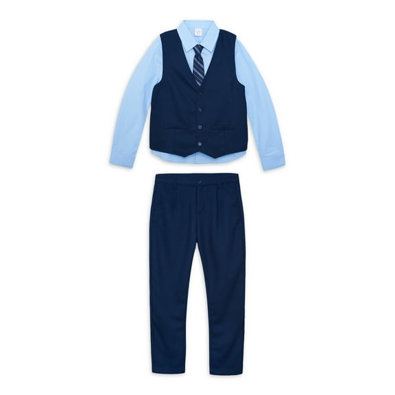 ANDE Boys Core 4 Piece Vest Set, Sizes 4-16 & Husky