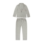 ANDE Boys’ Knit Blazer and Pants Set, 2-Piece, Sizes 4-18 & Husky
