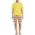 thumbnail image 1 of ANDE Men's Sleep Top and Shorts Set, 2-Piece, Sizes S-2XL, Mens Pajamas, 1 of 5