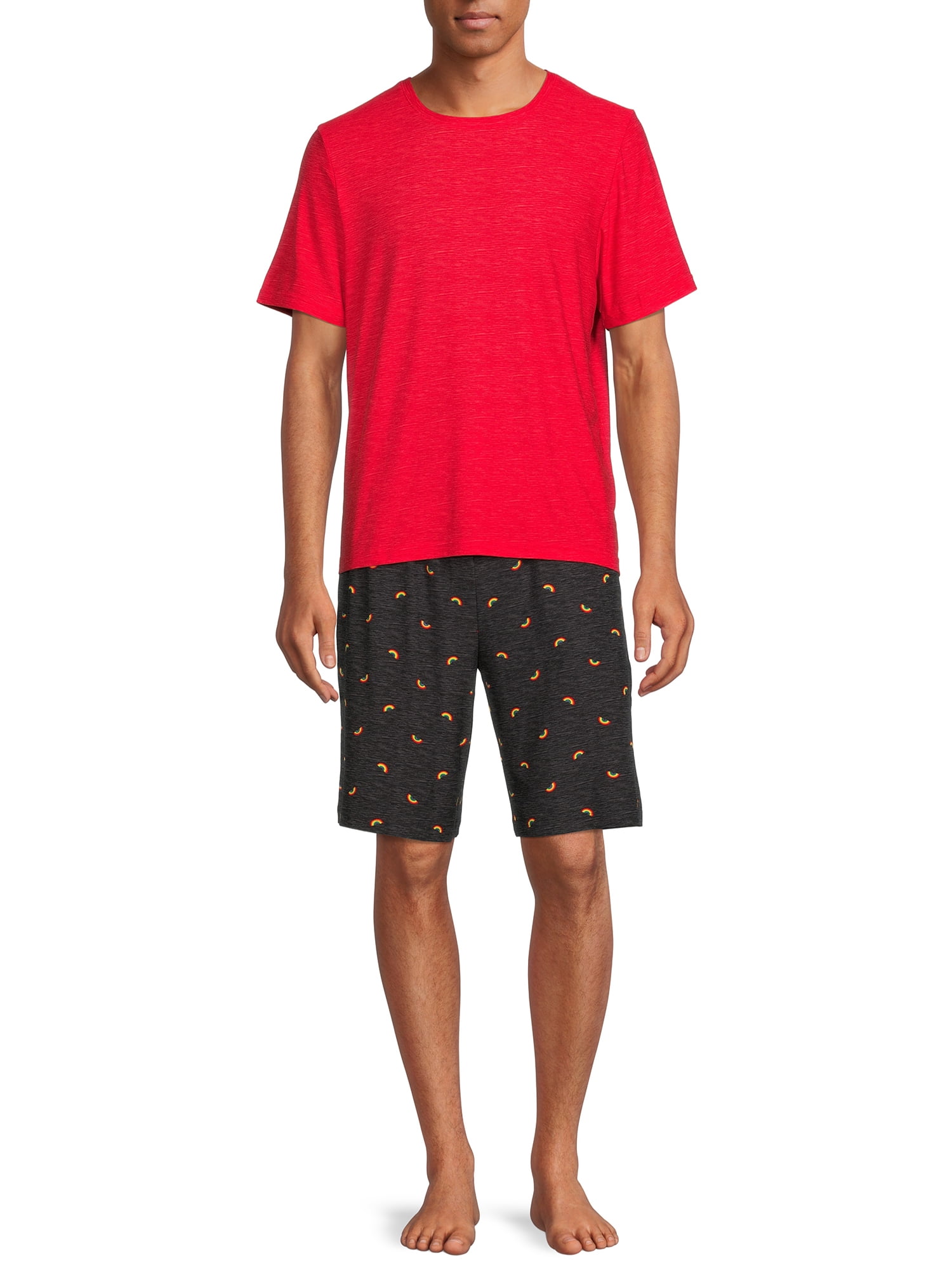 ANDE Men's Sleep Top and Shorts Set, 2Piece, Sizes S2XL, Mens Pajamas