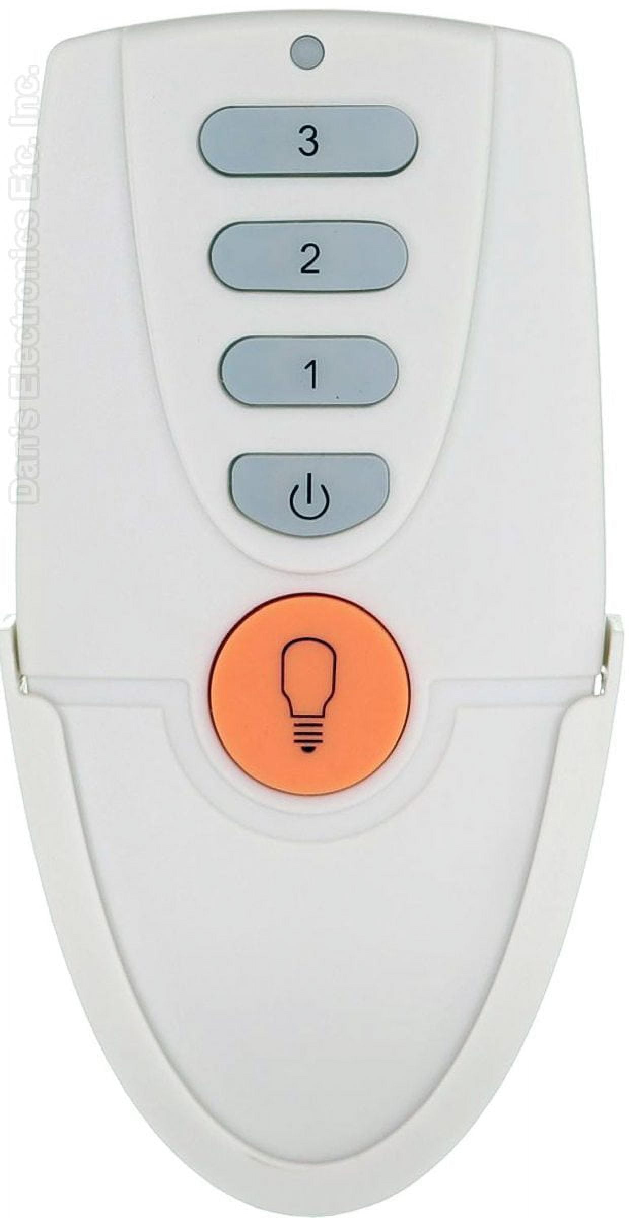 ANDERIC FAN51T White for Hampton Bay Ceiling Fan Remote Control