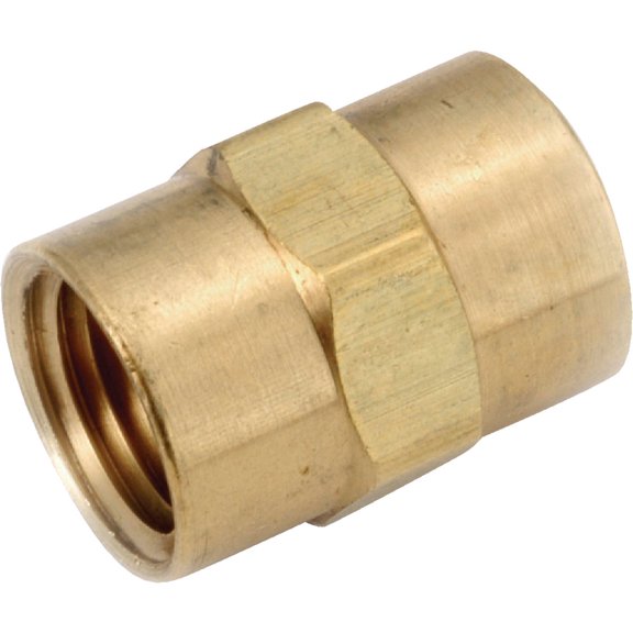 Anderson Metals Corp. Brass Coupling 756103-08 - Half Inch Coupler - Pack of 1, 1/2 In.