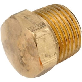 Anderson Metals 3/8 In. Low Lead Hex Head Brass Hex Plug