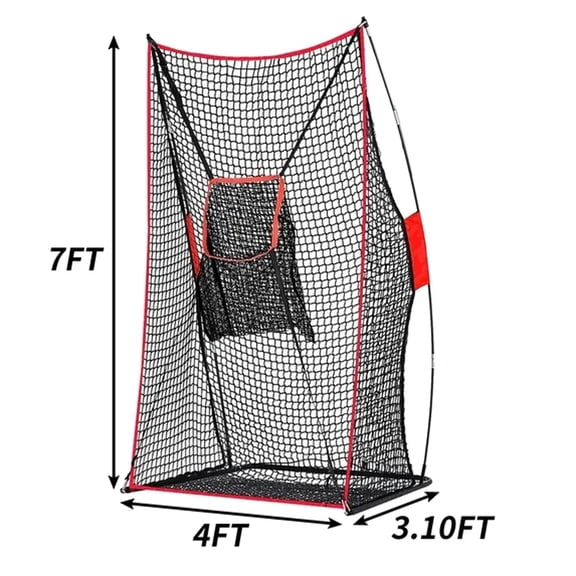 ANDGOAL Football Kicking Net 7 x 4 ft, Heavy-Duty Football Training Net with Target Zone for Field Goal, Punting and Backyard Practice
