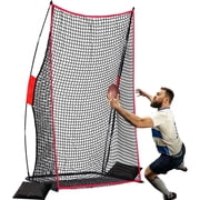 ANDGOAL Football Kicking Net 4 x 7 ft, Reinforced Training Net with Stable Frame for Outdoor Backyard Practice