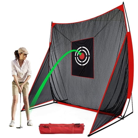 ANDGOAL Golf Hitting Nets with Side Protection, for All Levels Golf Backyard Driving Net 9x9ft