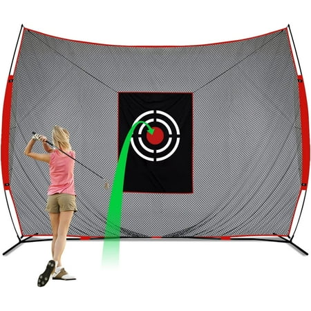 ANDGOAL Golf Practice Hitting Nets - Premium 12x10 FT Golf Training Net with Target & Carry Bag