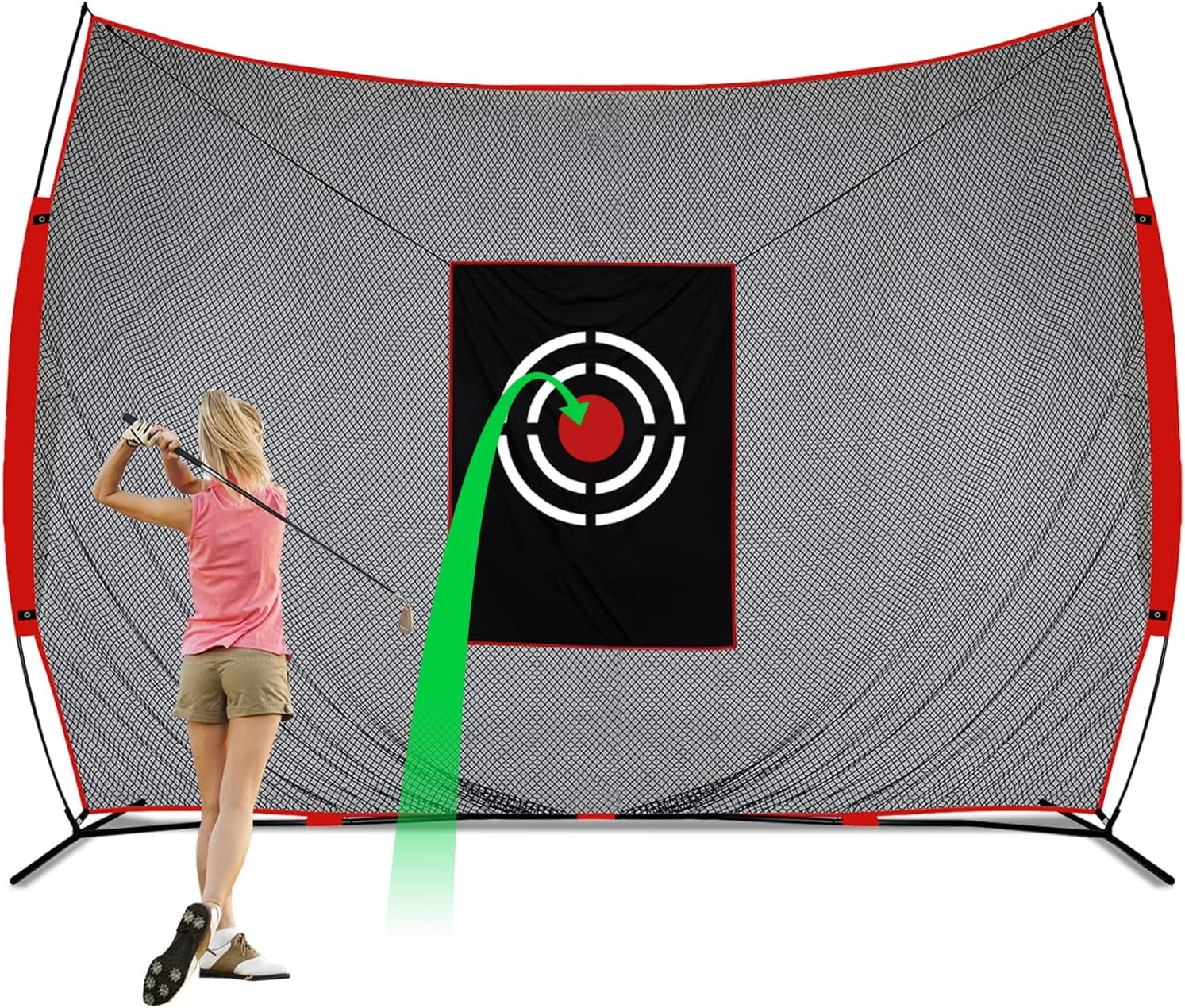 ANDGOAL Golf Practice Hitting Nets Premium 12x10 FT Golf Training Net