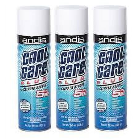ANDIS Cool Care Plus Clipper Disinfectant Lubricating Spray 5-In-1 3 x  CL-12750 