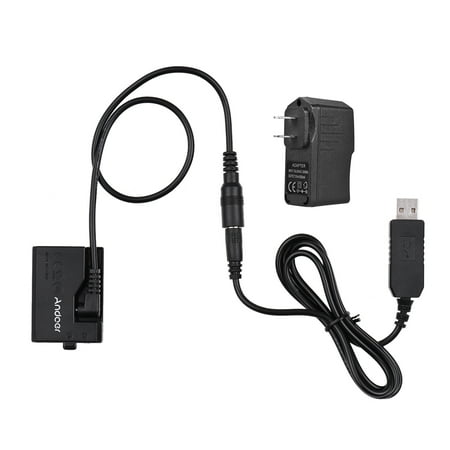 Tomshine ACK-E10 5V USB Dummy Battery DC Coupler (Replacement for LP-E10) with Power Adapter Compatible with Rebel T3T5T6T7T100Kiss X50Kiss X701100D1200D1300D2000D4000D
