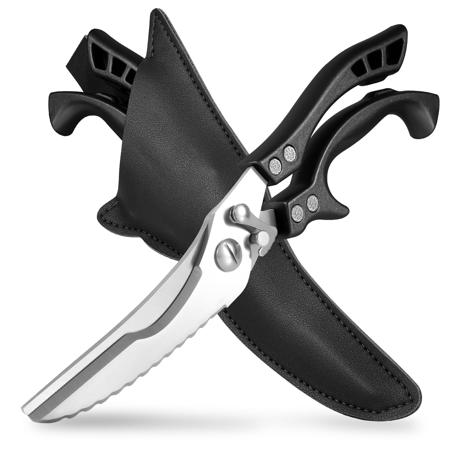 ANDONG Heavy Duty Kitchen Scissors, Professional Poultry Shears ...