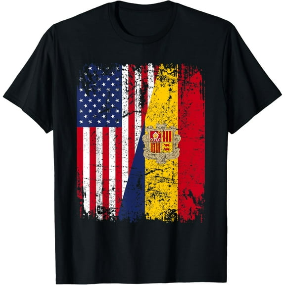 ANDORRAN American Flag | Men Women Kids | ANDORRA T-Shirt