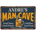 thumbnail image 1 of ANDRE'S Man Cave Gift Metal Sign Green Gift 12x18 112180012220, 1 of 1