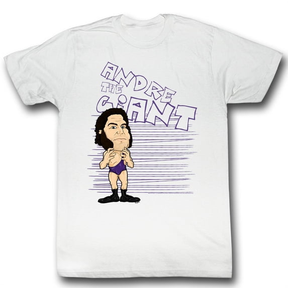 ANDRE THE GIANT-BIG PURP-WHITE ADULT S/S TSHIRT-LT