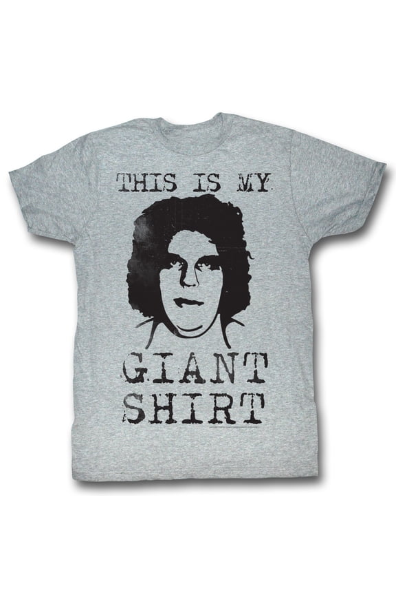 ANDRE THE GIANT - GIANT SHIRT - GRAY HEATHER - XL