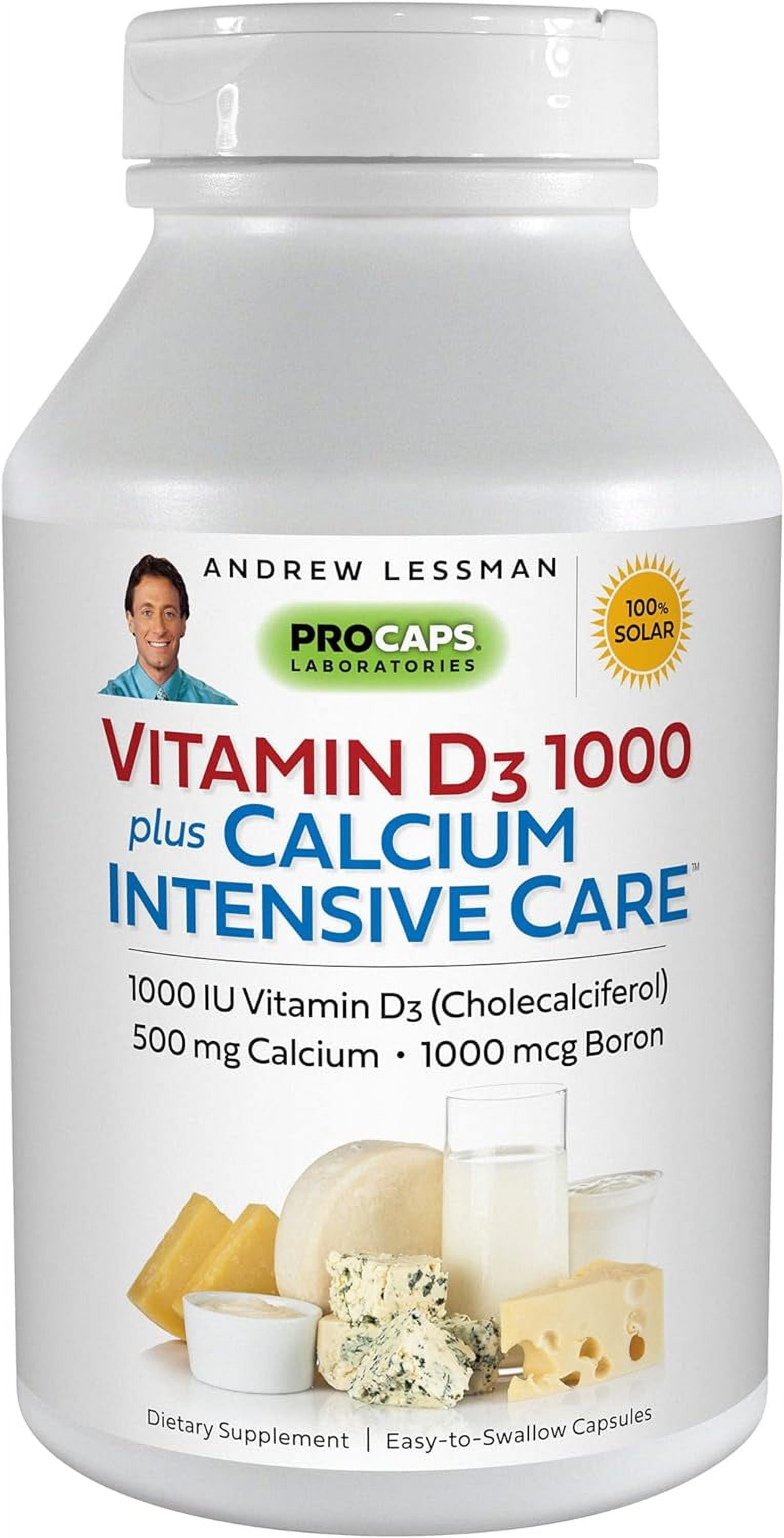 ANDREW LESSMAN Vitamin D Plus Calcium Intensive Care 60 Capsules