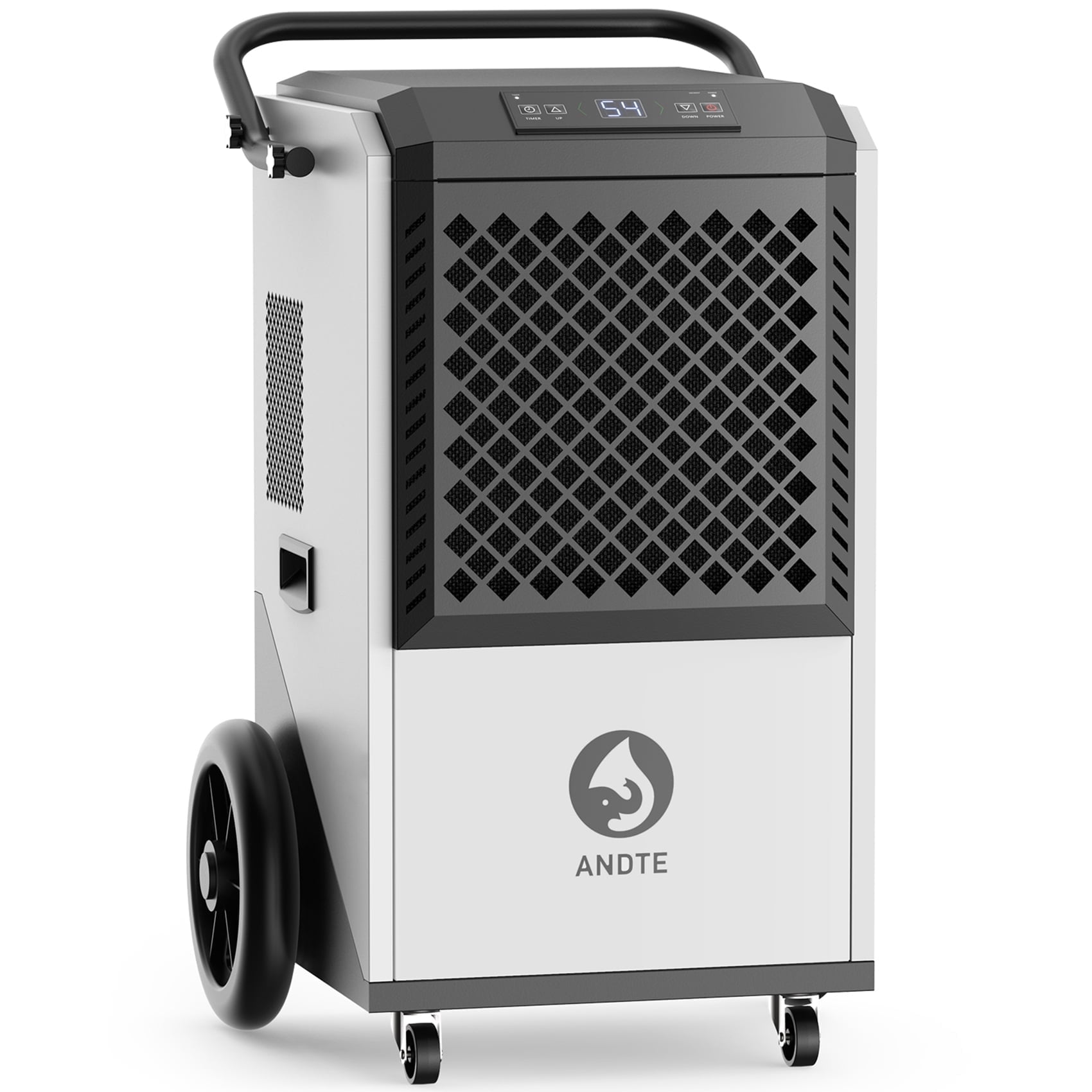 ANDTE 70-Pint Commercial Dehumidifier with Hose 3,000 Sq. ft Coverage Area