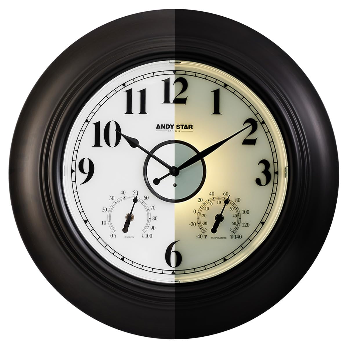 large garden clock with barometer