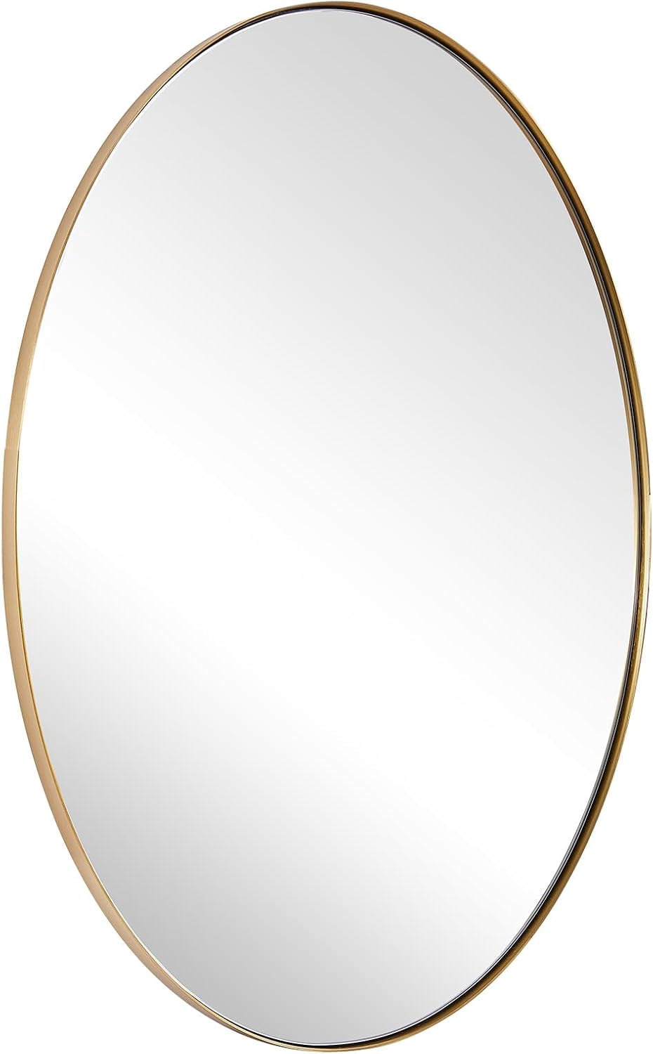 ANDY STAR Gold Oval Mirror, 24x36’’ Brushed Gold Oval Bathroom Mirror ...