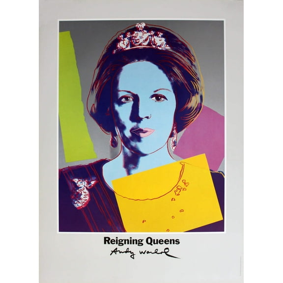 ANDY WARHOL Queen Beatrix of the Netherlands, from Reigning Queens, 1986