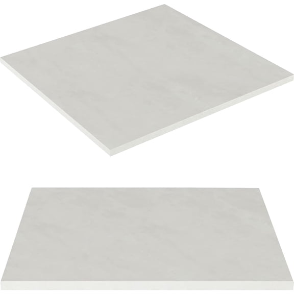 ANDYYOUTING 20"x20" Reversible Melamine Table Top, 2-Pack, Sea Salt/White, Square Countertop for Home/Commercial Indoor Use