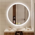 thumbnail image 1 of ANE002-Brio Lighting-SmartReflect - LED Round Anti-Fog Frameless Large Bathroom Vanity Mirror-28 Inches Tall and 28 Inches Wide, 1 of 7