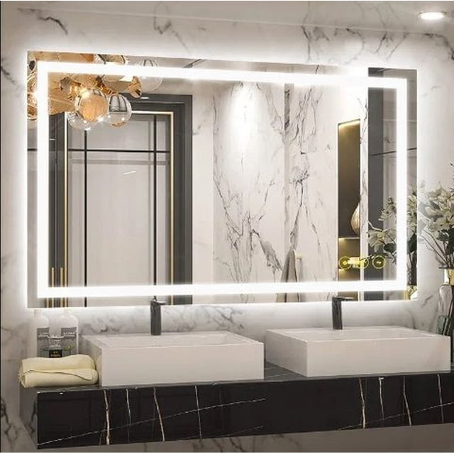 48 Inches ANE018-Brio Lighting-GlareGuard - LED Anti-Fog Backlit Illuminated ...