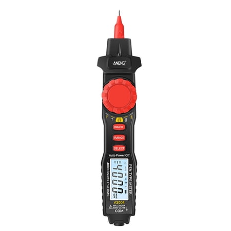 ANENG A3004 Digital Pen Multimeter Auto NCV ACDC Voltmeter Ammeter Ohmmeter Resistance Meter with Capacitance Diode Test Continuity Backlit LCD Screen with Data Hold Flashlight