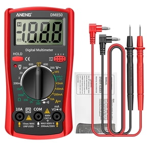 ANENG DM850 Handheld Digital Multimeter, 1999 Counts, AC/DC Voltage Current Tester with Continuity Buzzer, Portable Multimeter for Electrical Testing