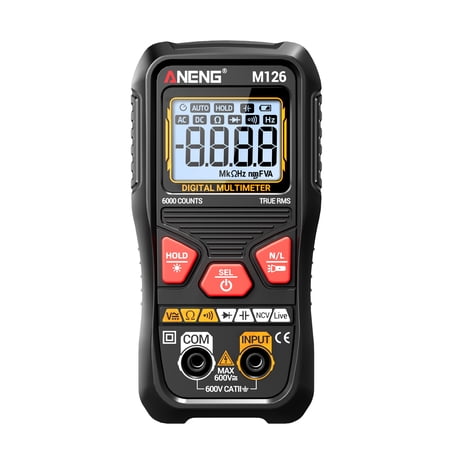 ANENG Digital Multimeter M126 6000 Counts True RMS 1 Pack