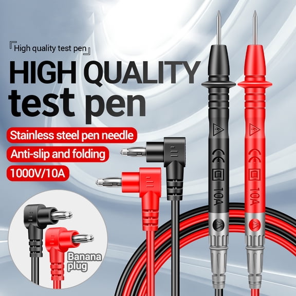 ANENG PT840 Digital Multimeter Test Probes Leads 1000V 10A Universal Needle Pin Cable Kit Current Voltmeter Tester Wire For Clamp Meters