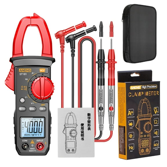ANENG ST181 Digital Clamp Meter DC/AC Current 4000 Counts Multimeter Ammeter Voltage Tester Car ANENG ST181 Digital Clamp Meter