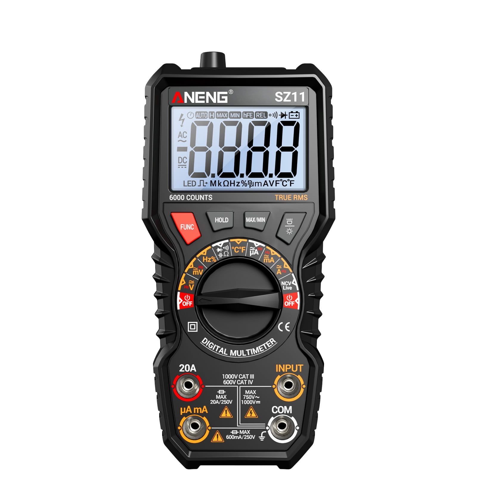 Digital Multimeter 6000 Counts TRMS - Smart Electrical Tester With NCV