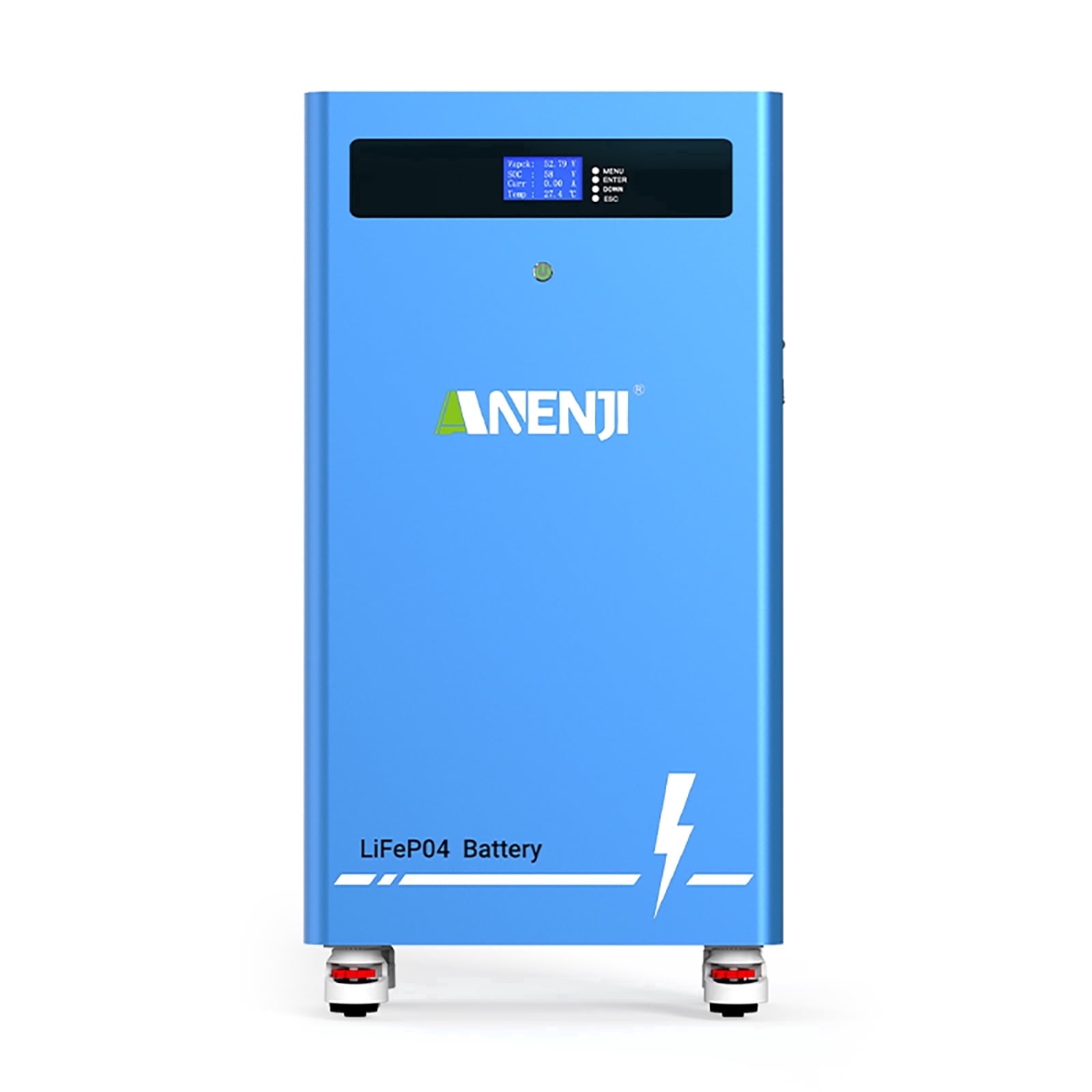 ANENJI 51.2V 314Ah LiFePO4 Battery, 15.36kWh Deep Cycle Lithium Battery with 150A BMS, Low Temp Protection
