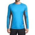 thumbnail image 1 of ANFERRY Men Swim Shirts Quick Dry UPF50+ Sun Protection Athletic Rash Guards Long Sleeve Color Block Swimwear, 1 of 8