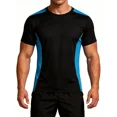 thumbnail image 1 of ANFERRY Men Swim Shirts Color Block UPF50+ Sun Protection Rash Guard Quick Dry Stretchy Swim Top, 1 of 11