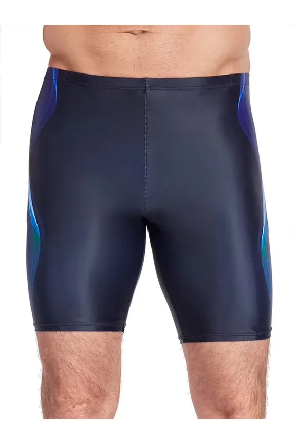 Men Swim Trunks with Lining Endurance Flex Jammer Quick Dry Elastic Swimming Board Shorts