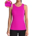 thumbnail image 1 of ANFERRY Ribbed Workout Tank Tops for Women Seamless Full Length Athletic Camisole with Built in Bra, 1 of 8