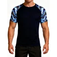 thumbnail image 1 of ANFERRY Short Sleeve Swim Shirts for Men Printed UPF50+ Sun Protection Athletic Rash Guards Top, 1 of 11