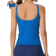 thumbnail image 1 of ANFERRY Women Fitted Workout Tank Tops with Built in Bra Ribbed Seamless U Back Basic Gym Camisoles, 1 of 6