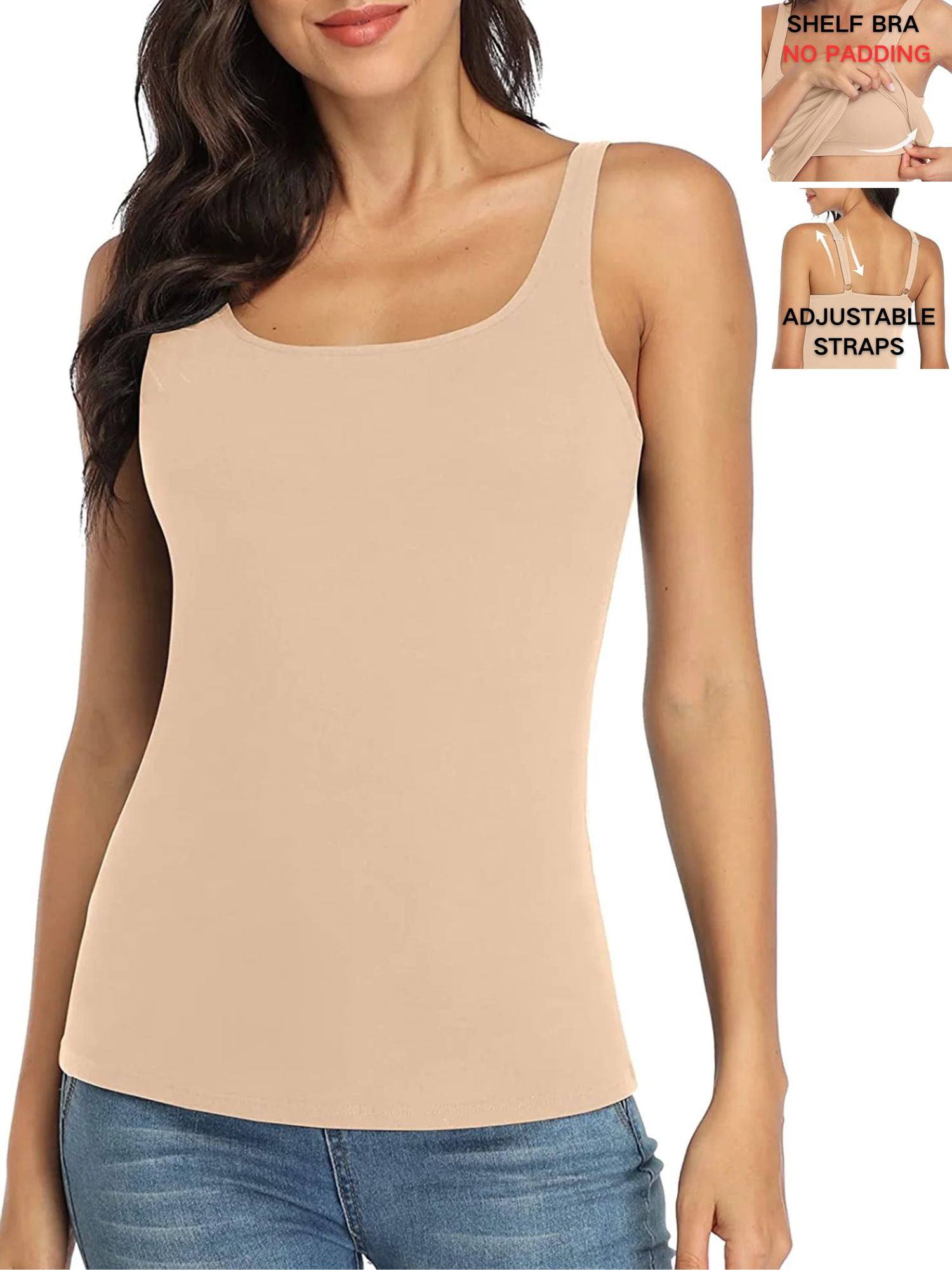 Seamless Women's Nylon & Spandex Camisole Top, Stretch