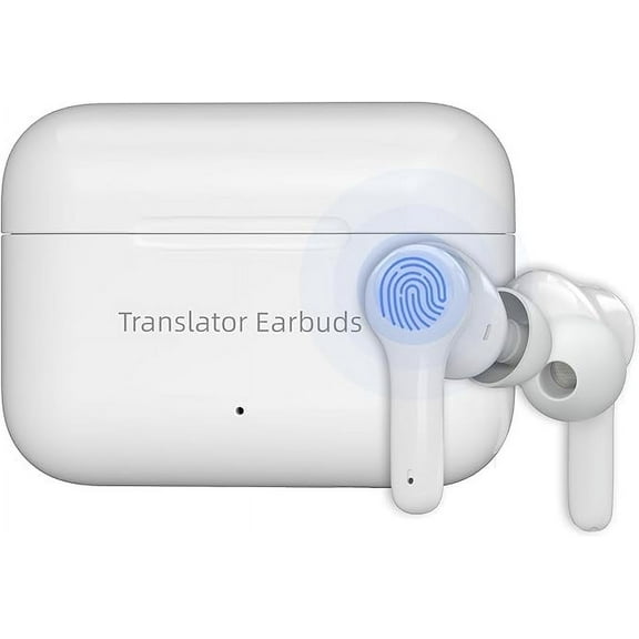 ANFIER M6S Language Translator Earbuds Two Way Real-time with 144 Languages and Accents 98% High Accuracy Fast Response Translation Earbuds with APP for Travel Business Education (Online Translation)