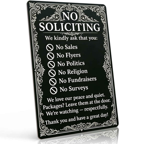 ANFUZAI Funny No Soliciting Sign for House,"Jesus Loves You But I Don'T"Metal Signs For Front Door & Office & Home To Discourage Unwanted Visitors 8 X 12 Inch