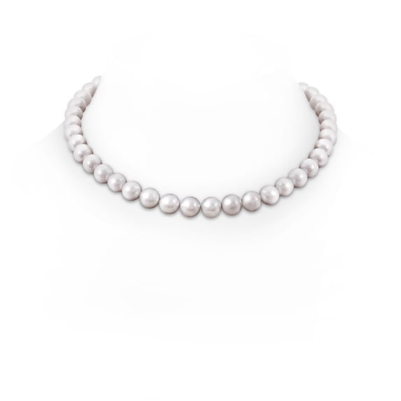 ANGARA 10-11mm, 18" Classic Freshwater Cultured Pearl Necklace in 14K Yellow Gold for Women | June Birthstone, Birthday, Anniversary, Jewelry Gift for Women | Pearl Necklace
