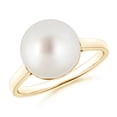 thumbnail image 1 of ANGARA 10mm South Sea Cultured Pearl Solitaire Ring in 14K Yellow Gold for Women, Girls Ring Size-9.5 (Stone Grade: AAA-Best) June Birthstone Jewelry Gift for Her Birthday, Wedding, Engagement, 1 of 9